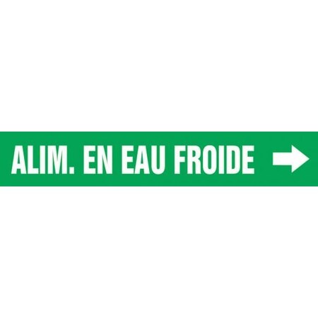 Accuform FRENCH PIPE MARKER ALIM EN EAU CRPK223STE CRPK223STE